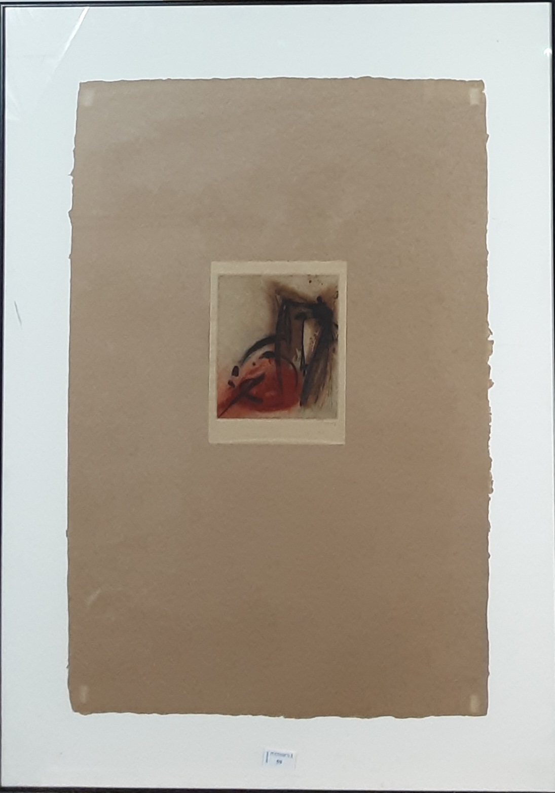 Artwork by Oona Grimes, FOUR CHARACTERS, Made of etching on japanese paper