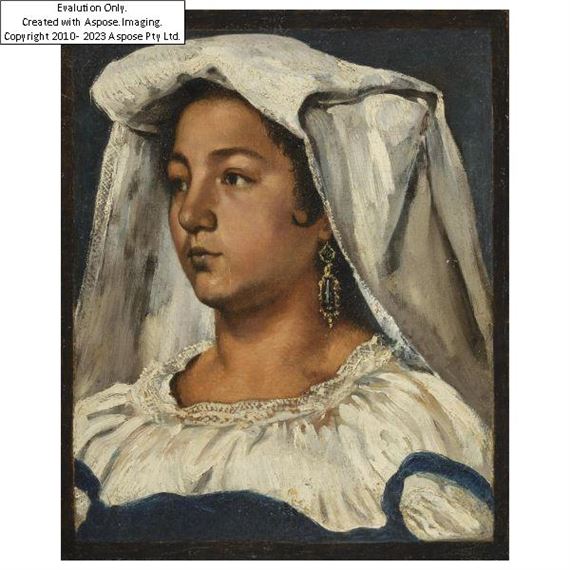 Roman school, 19th century, PORTRAIT OF PEASANT WOMAN by Roman School, 19th Century, March 2025