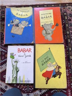 Set of 4 Babar albums. Accidents (ref 108 - Babar