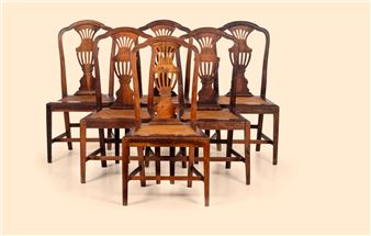 Conjunto de 6 cadeiras Pombalinas do séc. XVIII - Conjunto De Seis Cadeiras