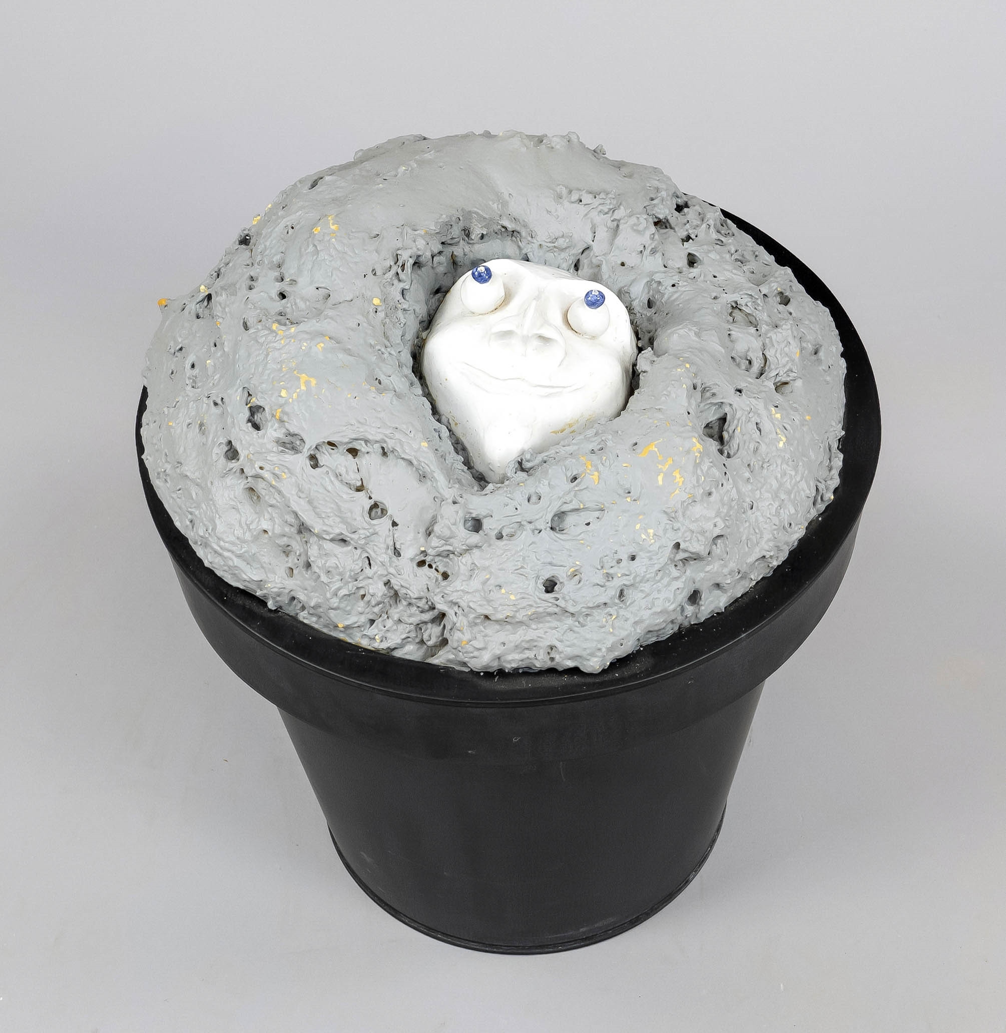 Artwork by Thaddäus Hüppi, Objekt „Pompeji, Made of Majolika