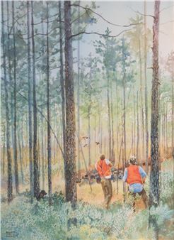 Hunting Scene - Delores O'Neill Meldrum