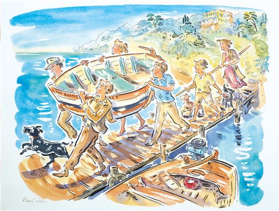 We set about the task of launching her; We rounded the last headland of red and gold rocks - Paul Cox