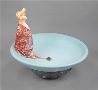 Brunnen „Le rouge - Thaddäus Hüppi