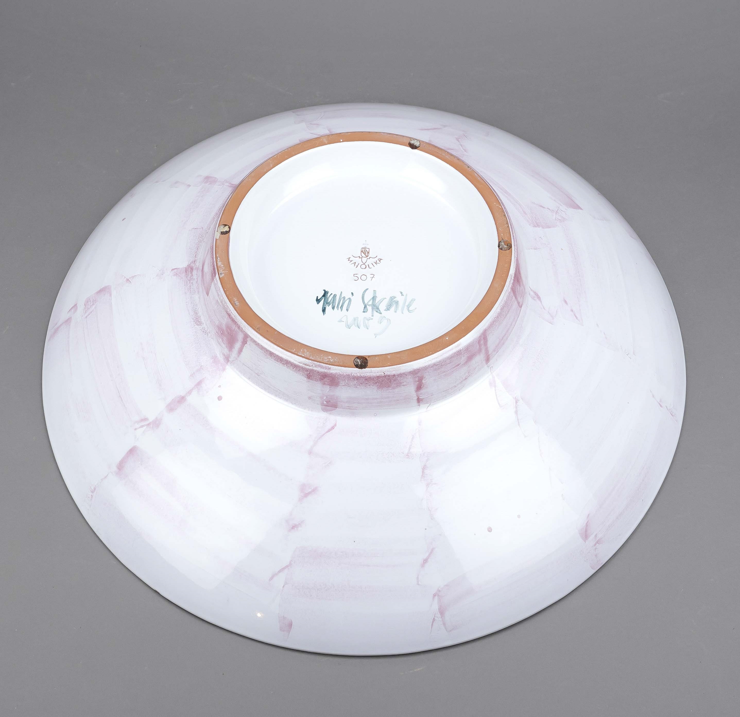 Artwork by Gabi Streile, Trentoschale, Made of Majolika