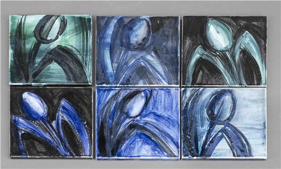 6 Fliesen Tulpe (Untersetzer