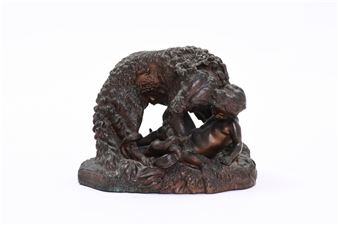 L'attaque de la vipère - Auguste Jean Baptiste Lechesne