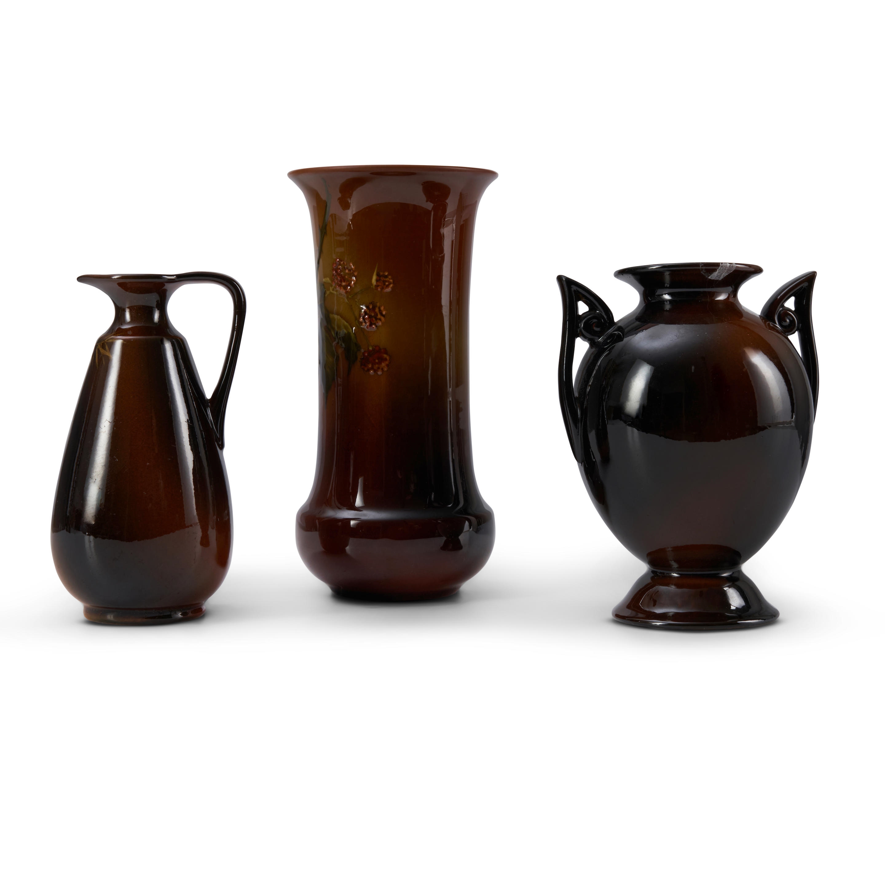 Rookwood Pottery | THREE ROOKWOOD POTTERY VESSELS | MutualArt