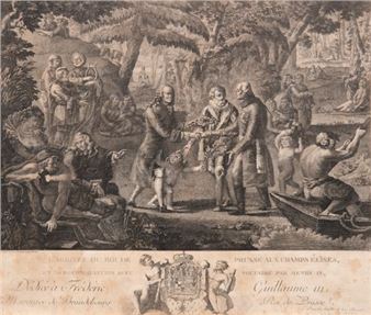 "Ankunft des Königs von Preußen auf den Champus Elises" - G. Texier