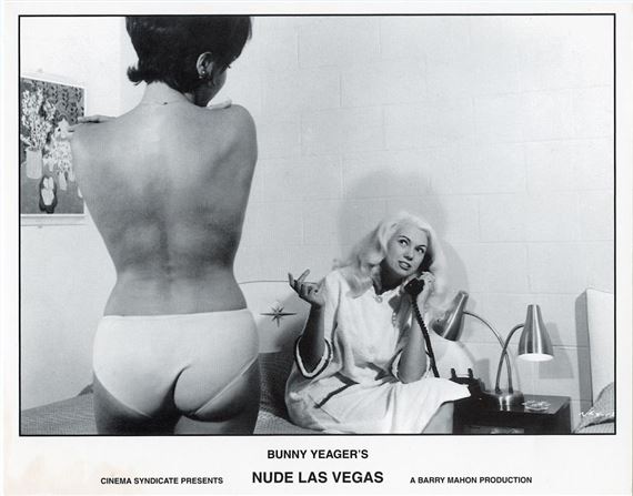 Bunny Yeager | BUNNY YEAGER Vintage Pin Up Litho NUDE LAS VEGAS (1950s