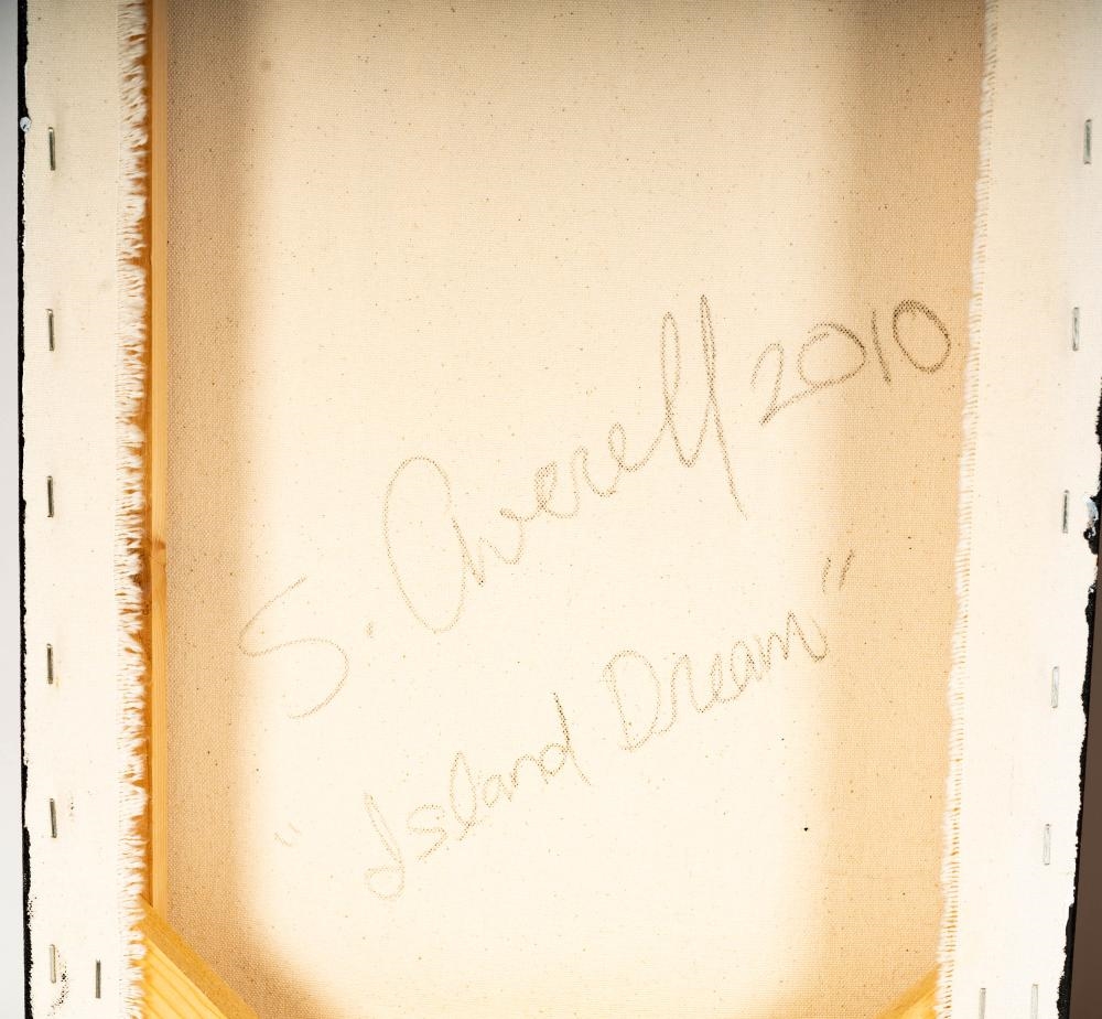 Artwork by Sue Averell, Two Works, Made of acrylic on canvas