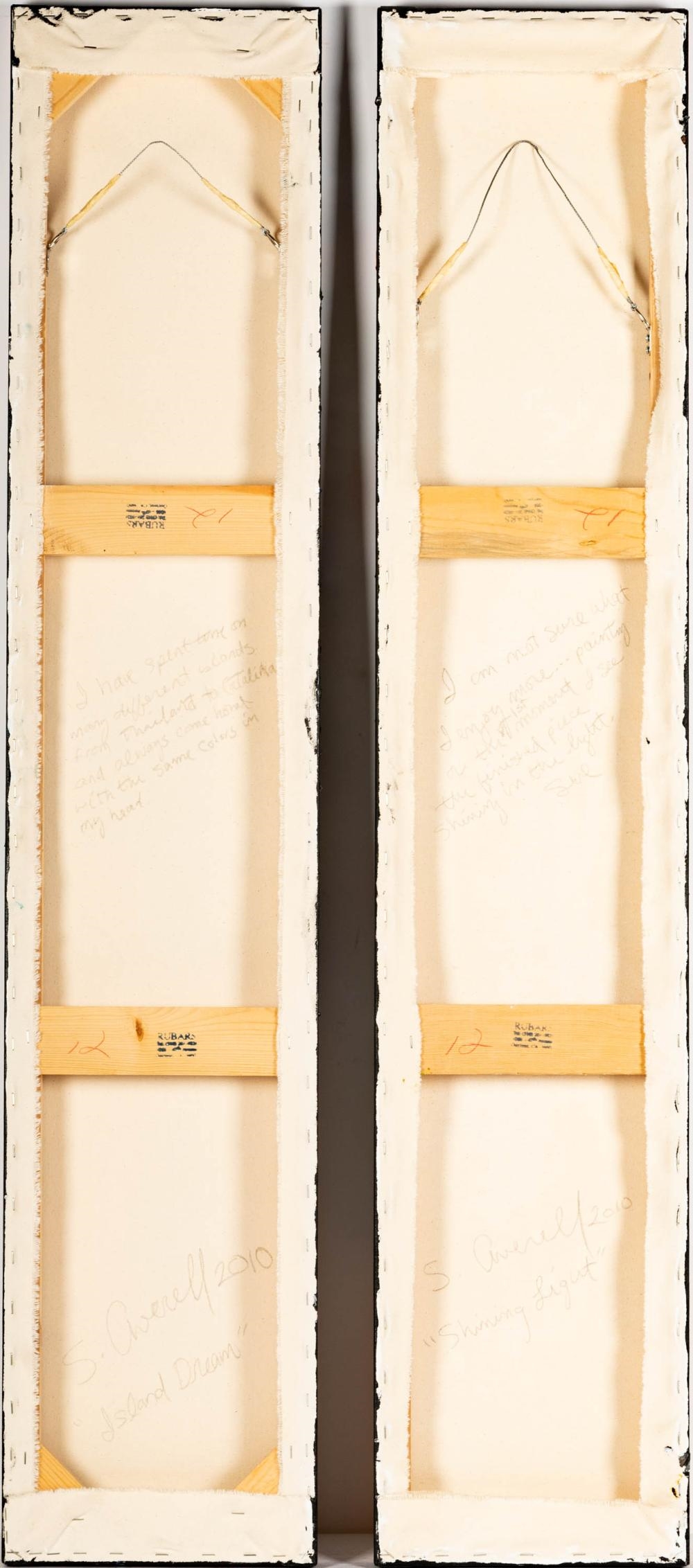 Artwork by Sue Averell, Two Works, Made of acrylic on canvas