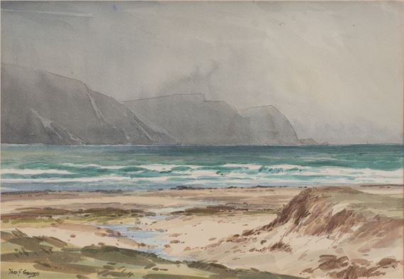 MINAUN (CATHEDRAL) CLIFFS, ACHILL, CO. MAYO by Theodore James Gracey