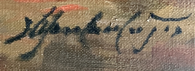 Artwork by Hyoichi Yamamoto, autumn in Paris, Made of oil on canvas