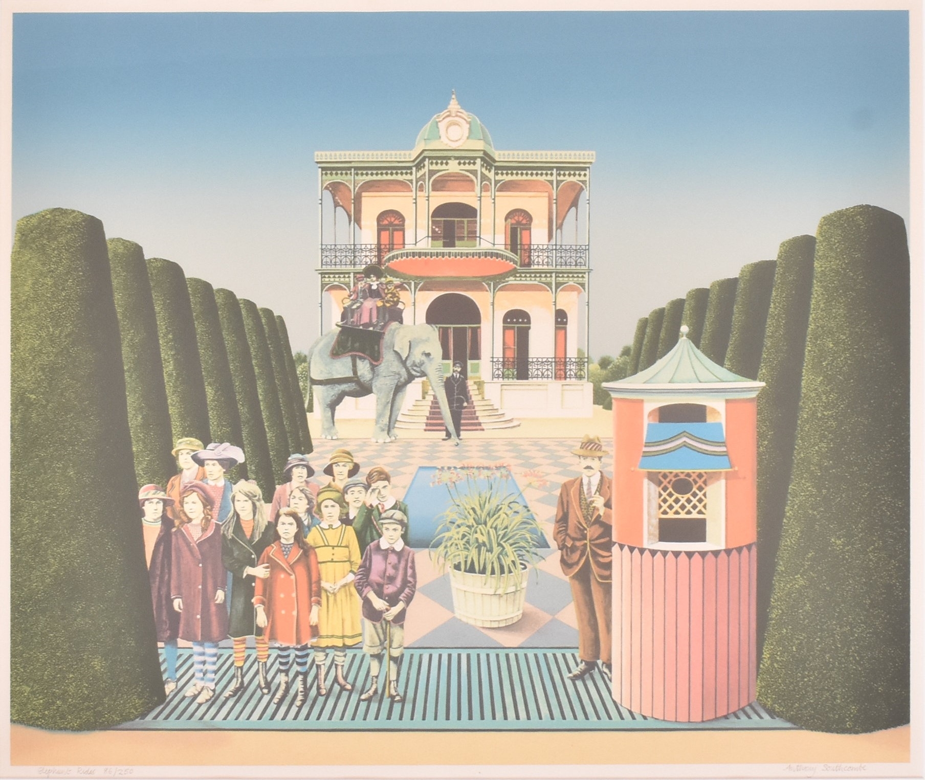Artwork by Anthony Southcombe, Elephant Rides, Made of Offset lithograph on paper