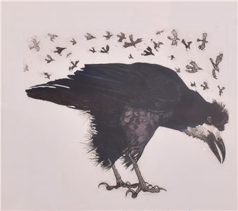 NOOK NOOK - COLOUR ETCHING ON PAPER - Julia Manning