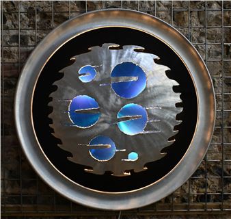 Illuminated wall sculpture - R Giunia