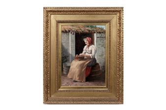 Peeling Potatoes - Thomas W. Holgate