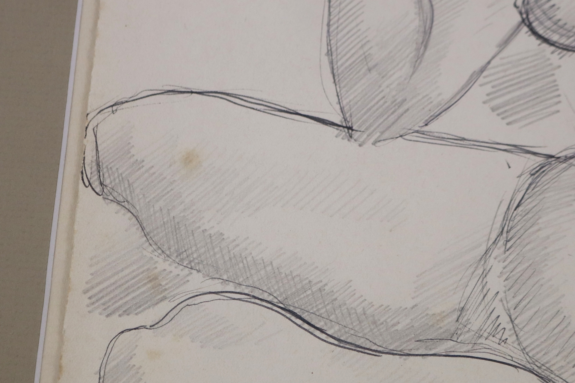 Artwork by Joseph Monin, Nu féminin Crayon et encre, Made of Pencil and ink