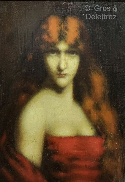 Jean Jacques Henner 肉筆油彩画 19世紀巨匠 直筆サイン Jean Jacques