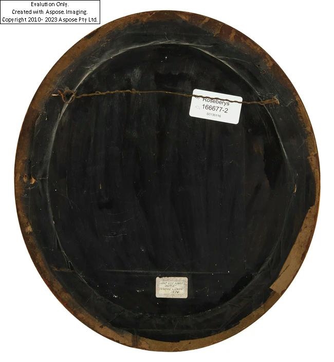 Artwork by Martin Leman, Wish You Were Here, Made of oil on shaped panel