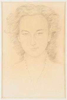 Portrait de jeune femme. - Albert Crommelynck