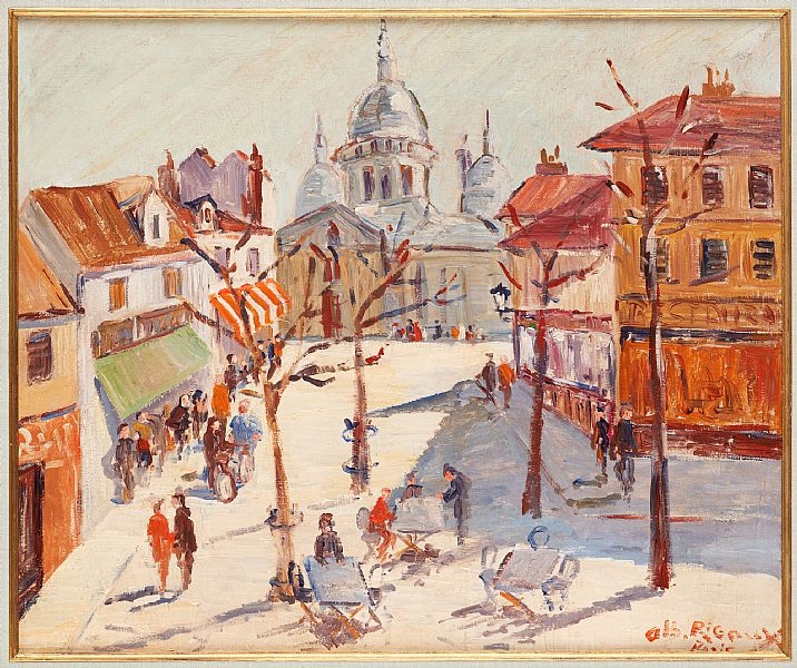 Albert Rigaux | Vue de Montmartre à Paris. | MutualArt