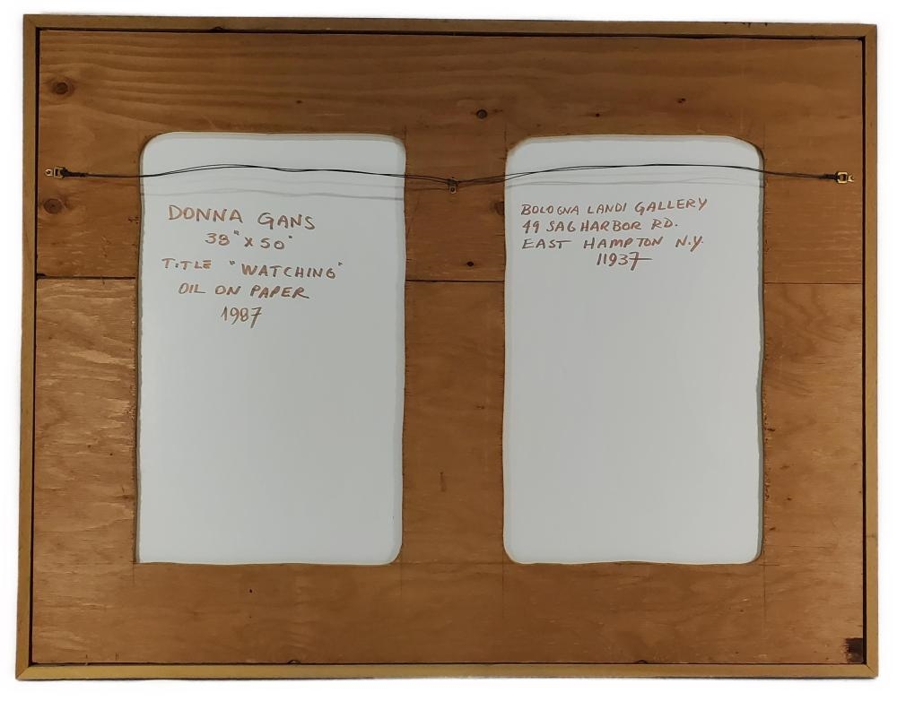 Artwork by Donna H. Gans, Watching, Made of Oil on Paper