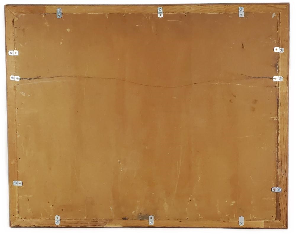 Artwork by Alfred Hair, Moonlit Backwater Landscape with Heron, Made of Oil on board