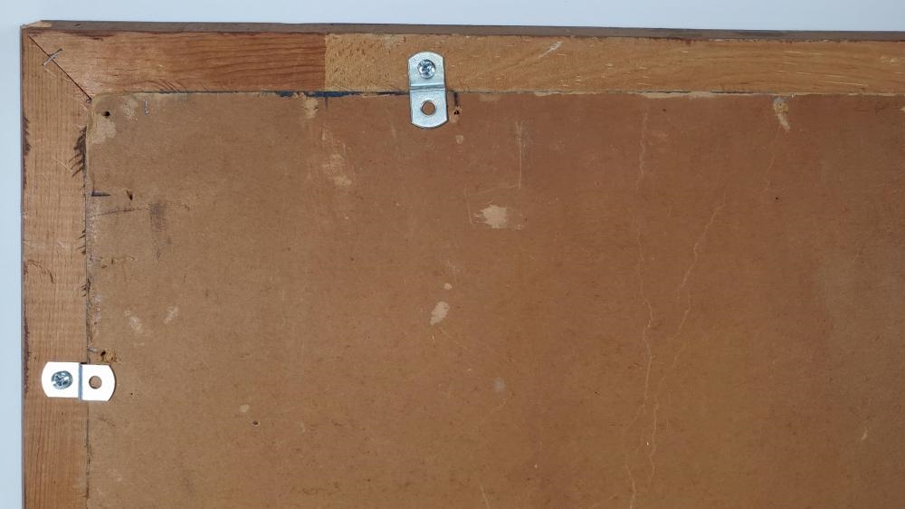 Artwork by Alfred Hair, Moonlit Backwater Landscape with Heron, Made of Oil on board