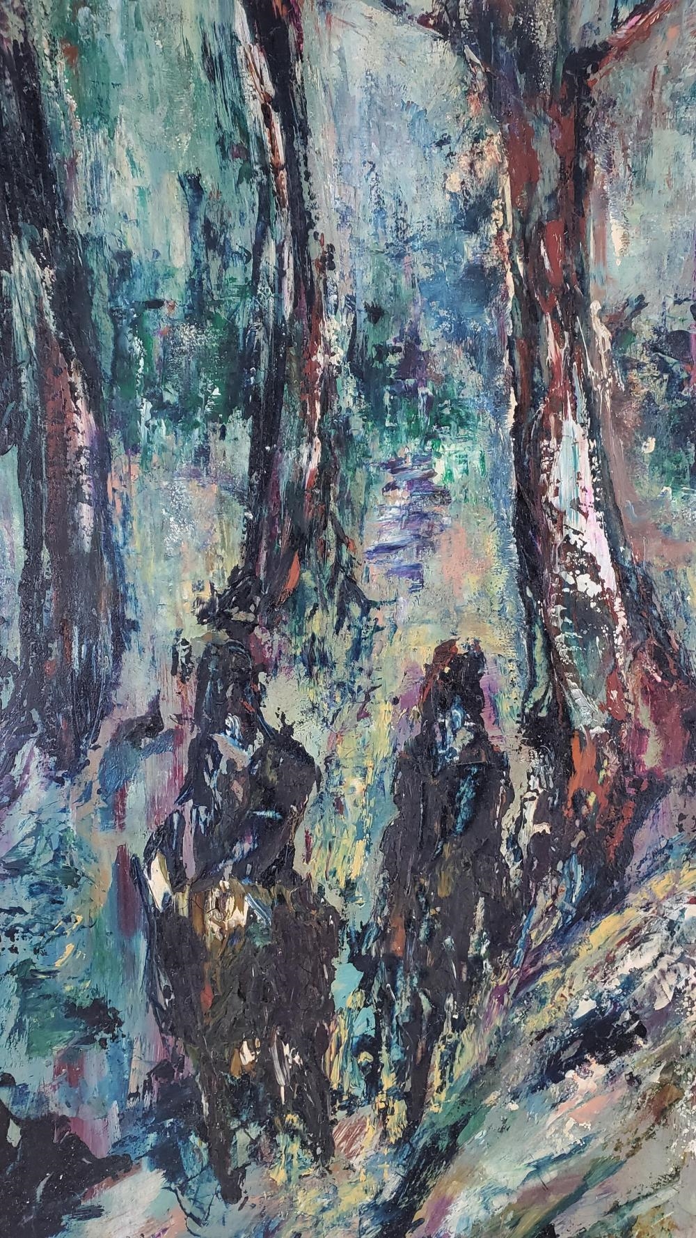 American School, 20th Century | Expressionist Forest Trees | MutualArt