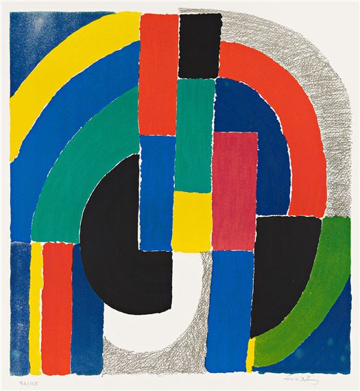 Lamelles by Sonia Delaunay, circa 1970