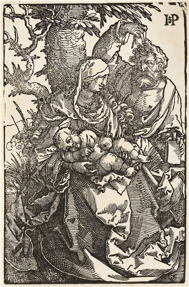 The Holy Family under a Tree by Hans Sebald Beham, 1521