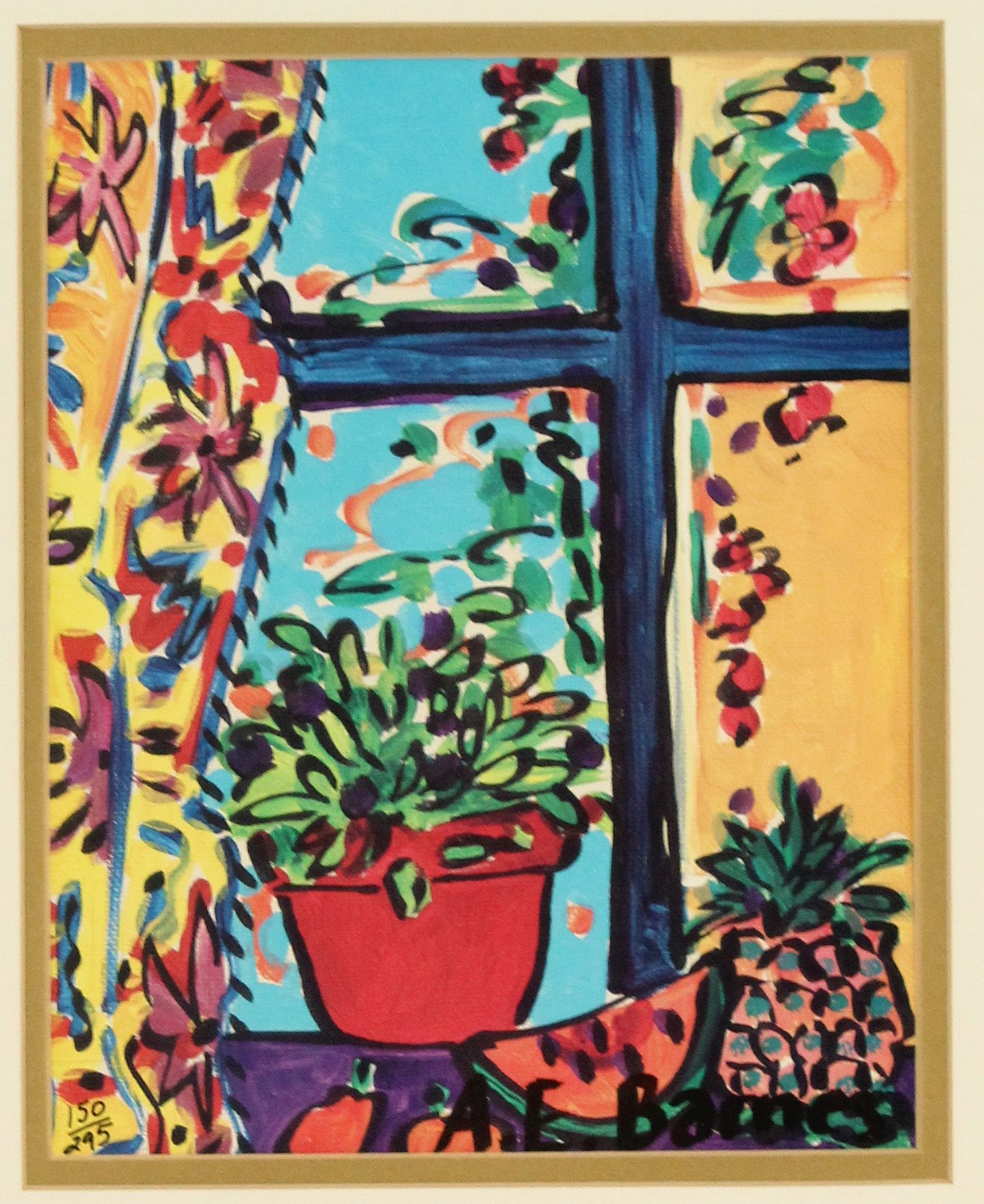 Artwork by A. E. Barnes, A. E. Barnes (Born 1963) American, Made of lithograph