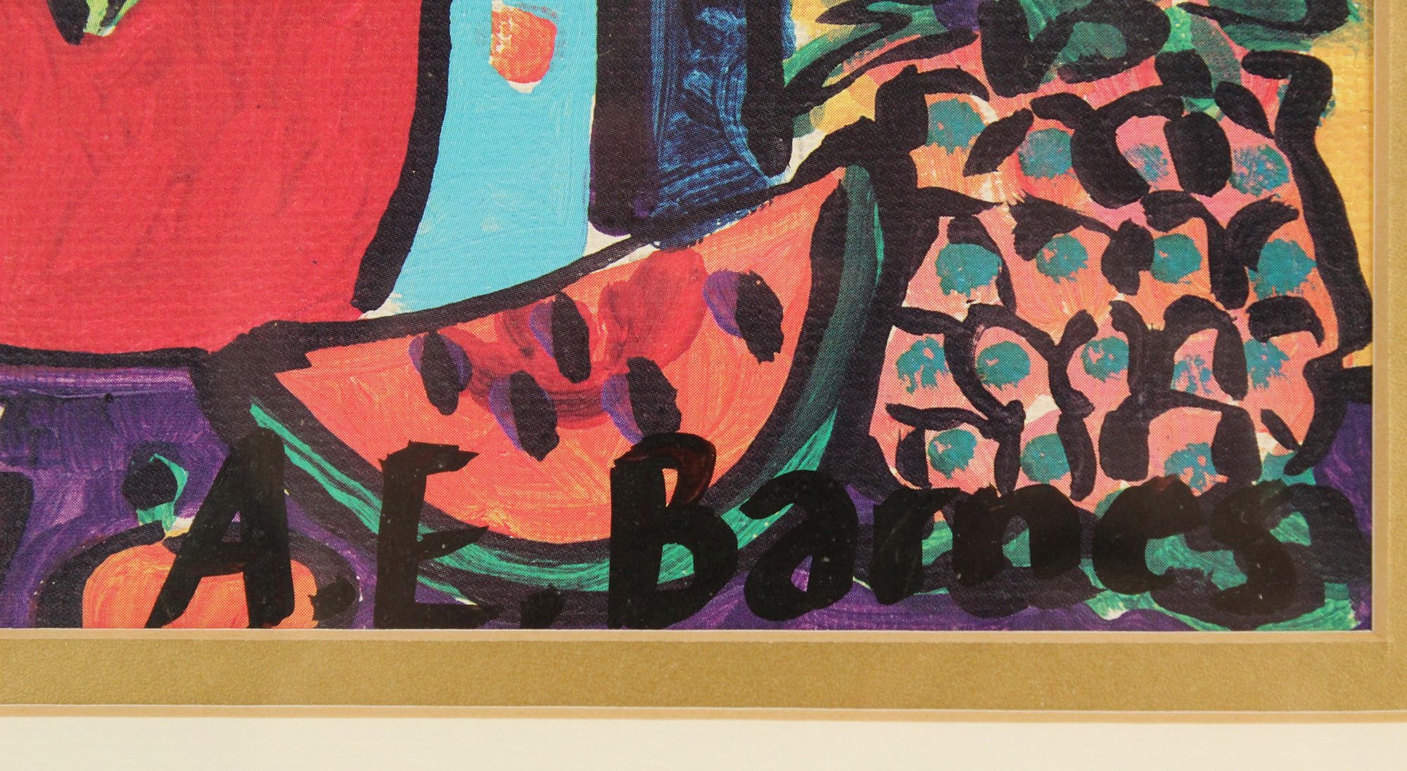 Artwork by A. E. Barnes, A. E. Barnes (Born 1963) American, Made of lithograph