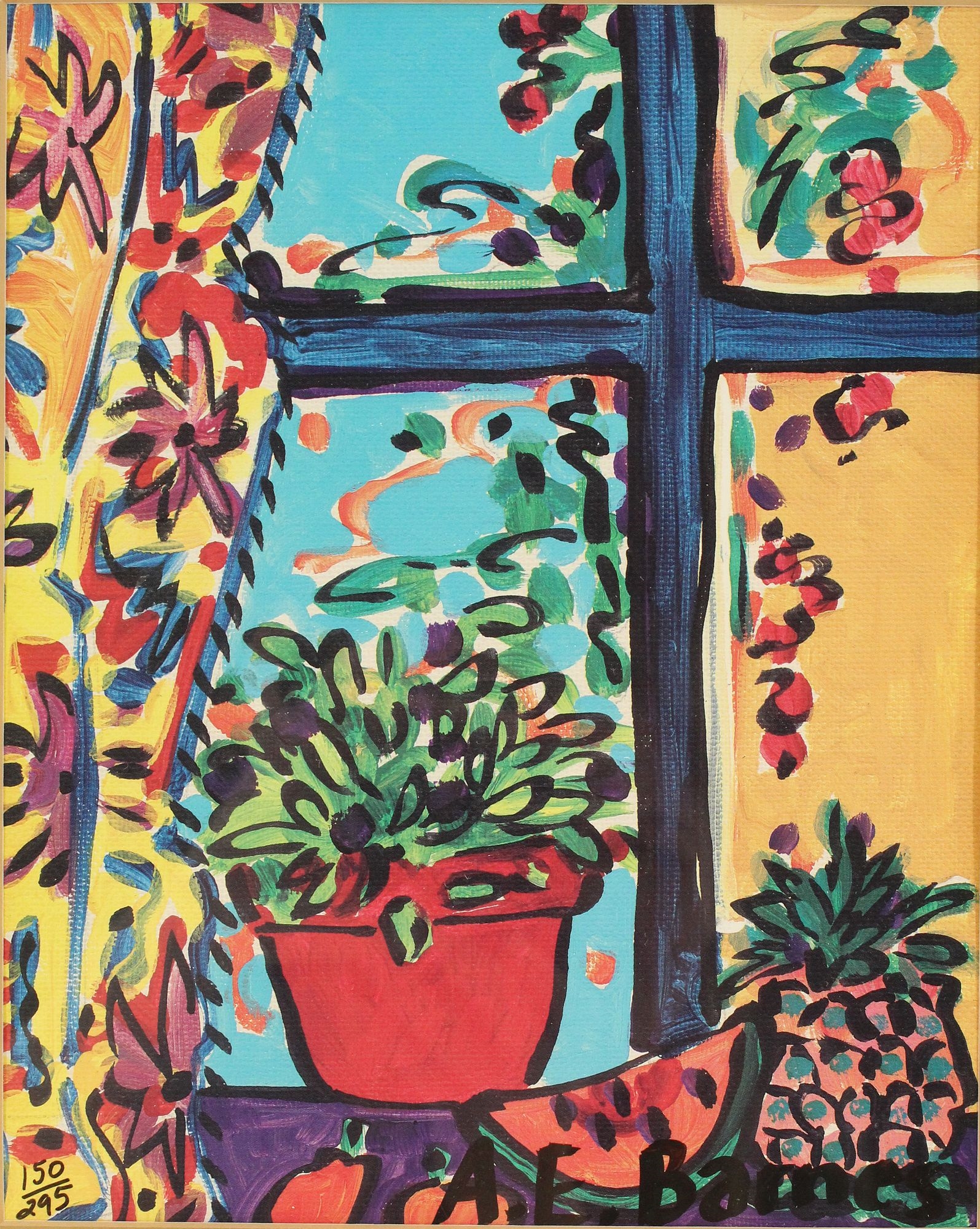 Artwork by A. E. Barnes, A. E. Barnes (Born 1963) American, Made of lithograph