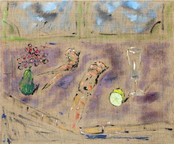 Natura morta con gamberoni by Filippo de Pisis, 1970