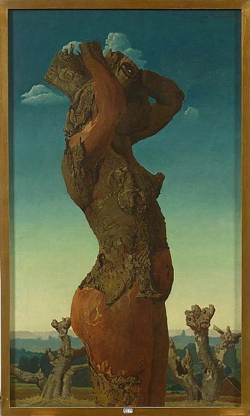 Jan Verdoodt | Huile sur panneau d’unalit «Nymphe des bois» | MutualArt