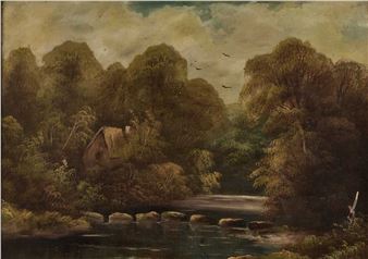 P. BUCHANAN (LATE 19TH CENTURY) SCENE IN NORTH WALES - J. P. Buchanan