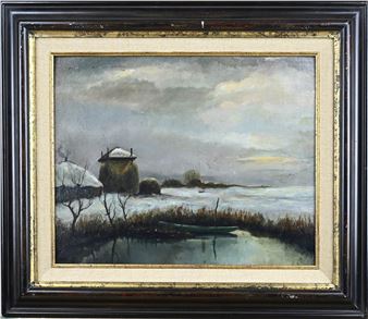 Winters landschap - Verso Horstman