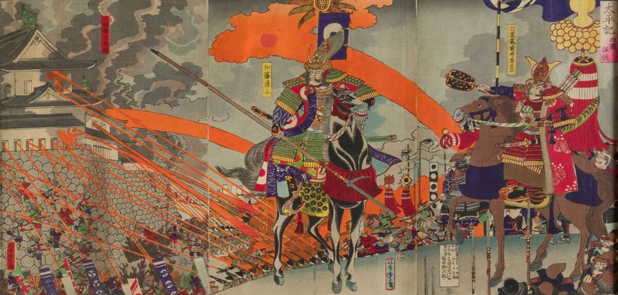 Utagawa Yoshitora | Set of thirteen triptychs by Nobukazu | MutualArt
