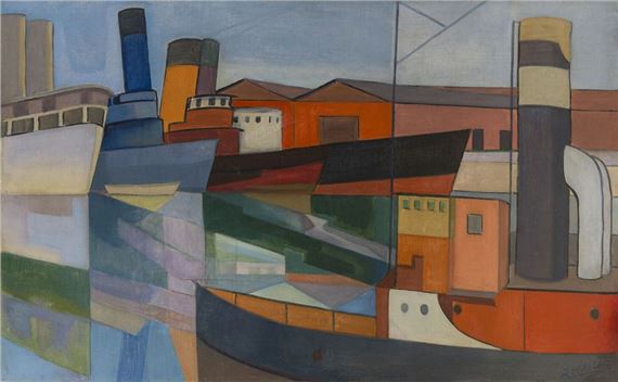 Charles-Robert Vallet | Colors of the docks | MutualArt
