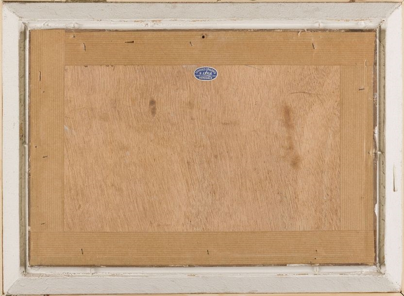 Artwork by Philippe Veyrin, Basque landscape, Made of Oil on panel