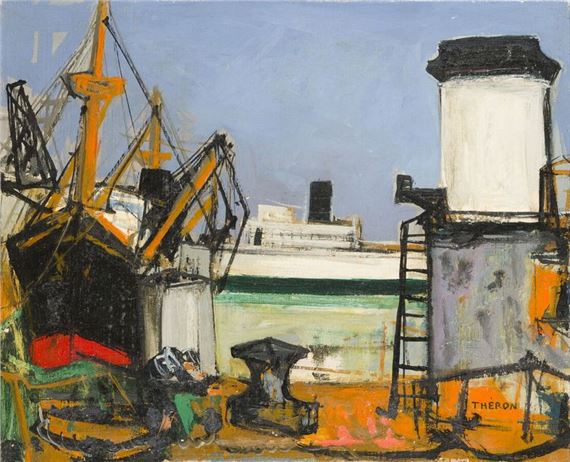 Boats by Pierre Theron, 1950