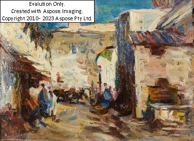 Artwork by Alfeo Argentieri, Alfeo Argentieri, Made of oil on paper on cardboard