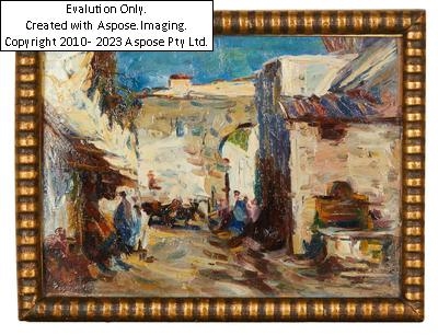 Artwork by Alfeo Argentieri, Alfeo Argentieri, Made of oil on paper on cardboard