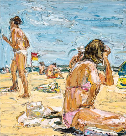 Beach Life (Flag and Figures) 2004 by Nicholas Harding, 2004