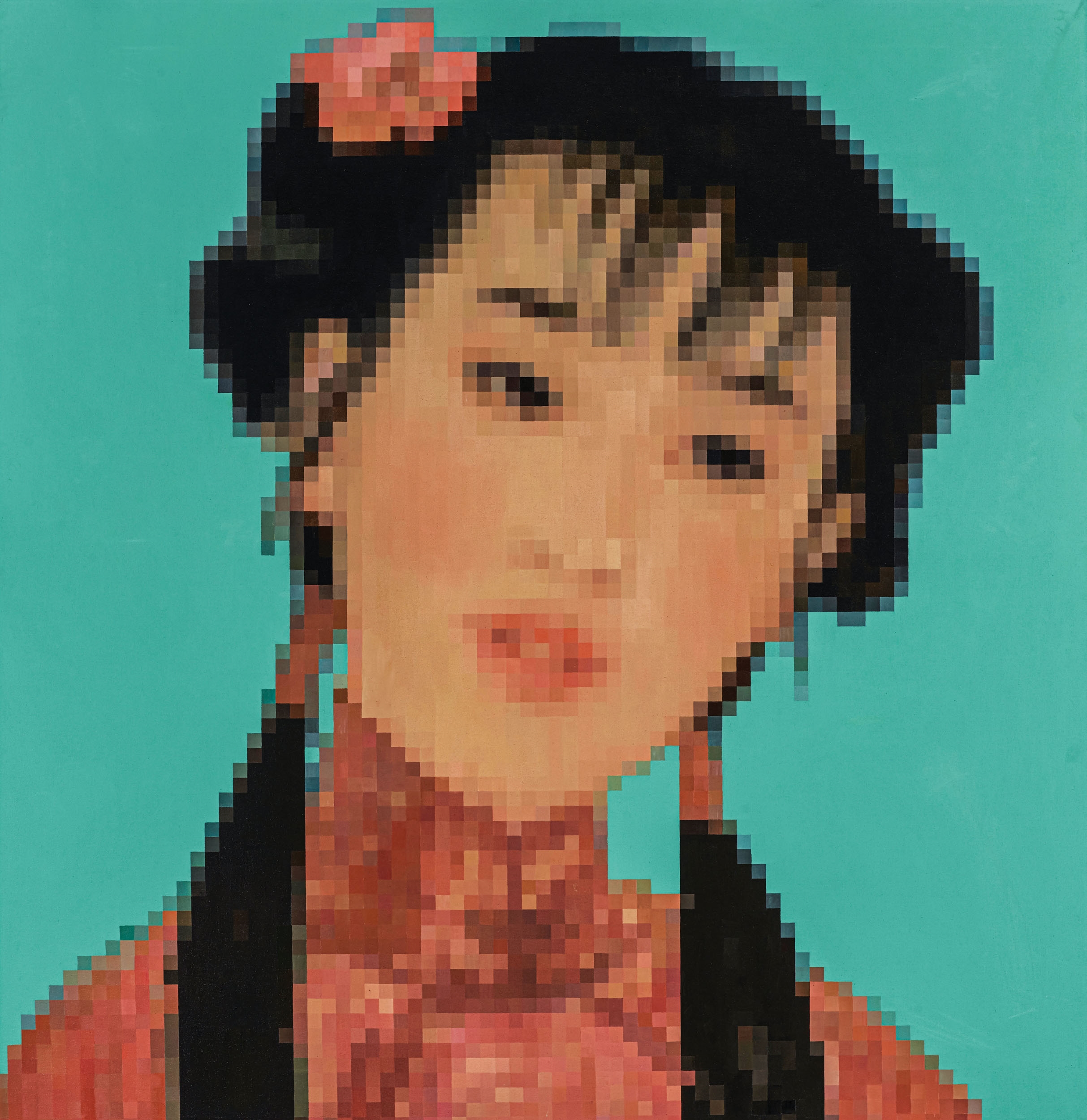 Artwork by Zhong Chen, Shanghai Summer 7 2004, Made of oil and synthetic polymer paint on canvas