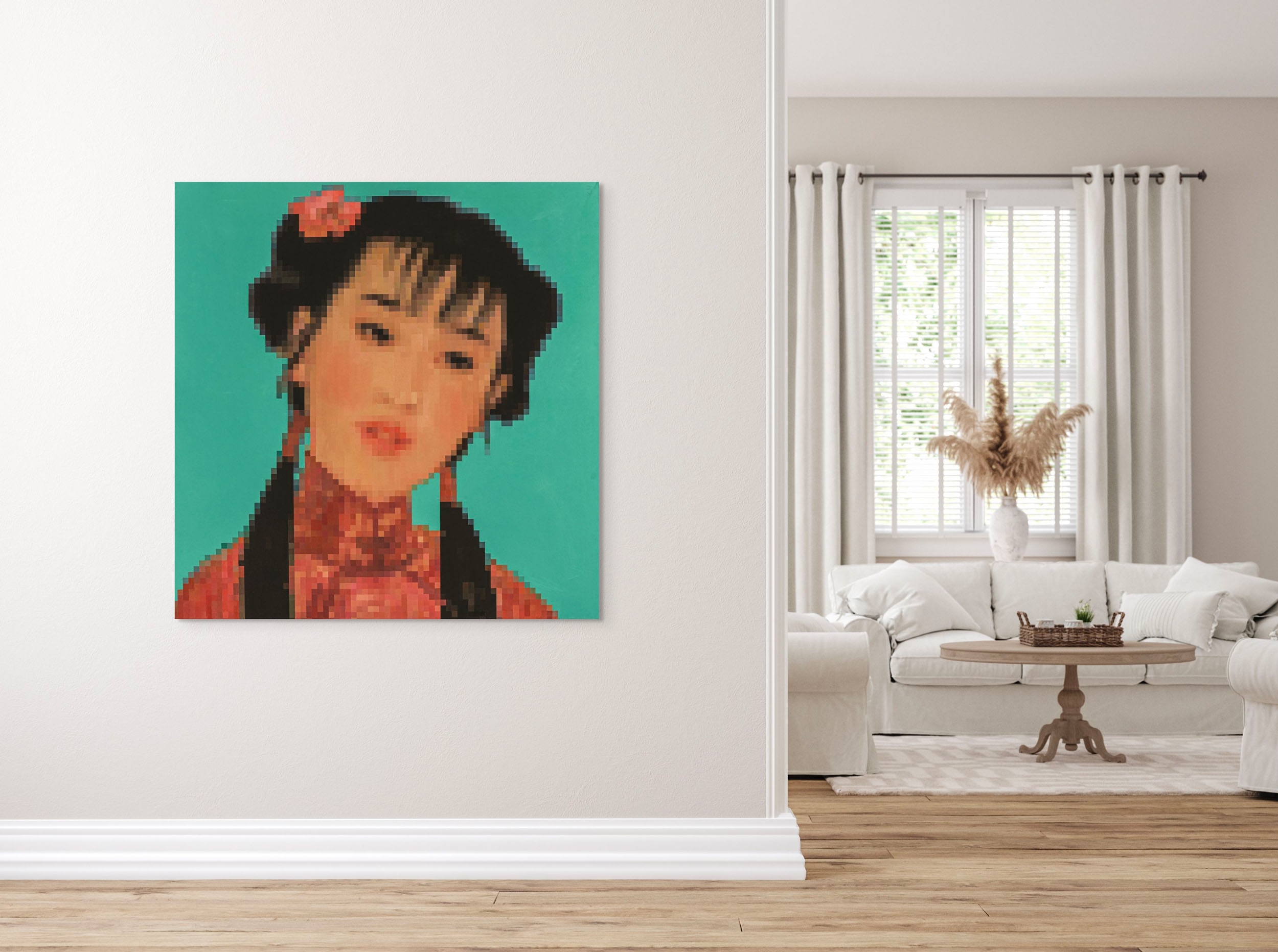 Artwork by Zhong Chen, Shanghai Summer 7 2004, Made of oil and synthetic polymer paint on canvas