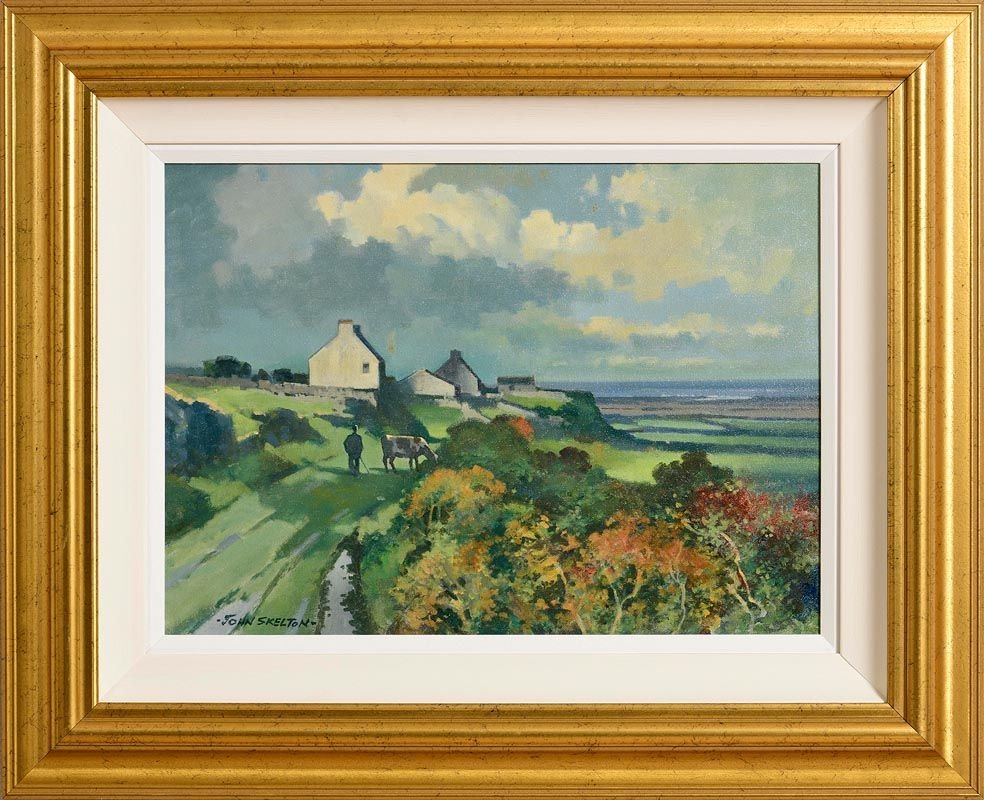 Artwork by John Skelton, The Lazy Grazer, Made of oil on canvas